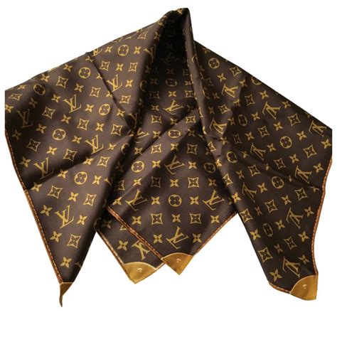 brown louis vuitton silk scarf|louis vuitton scarf buy online.